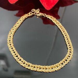 14K Yellow Gold Braided Style Bracelet
